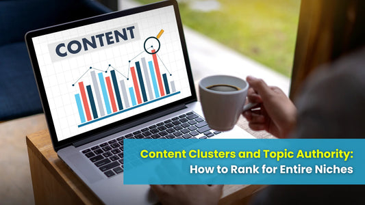 Laptop with CONTENT written on screen